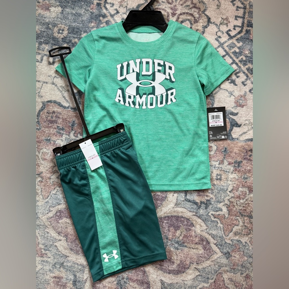 Under Armour boys size 6 matching set new